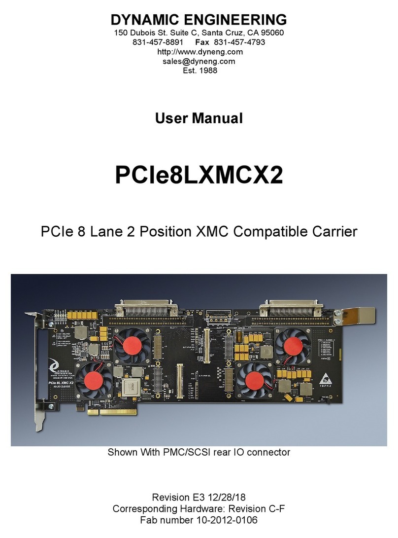 Dynamic Engineering PCIe8LXMCX2 user manual