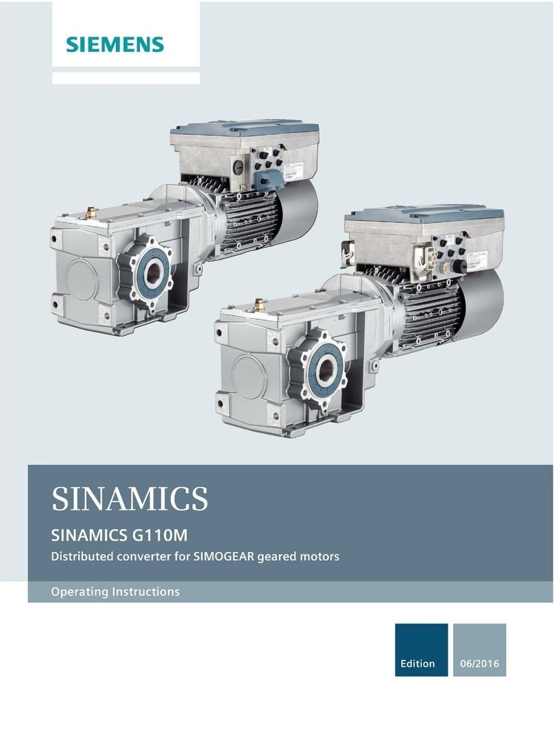 Siemens SINAMICS G110M User manual
