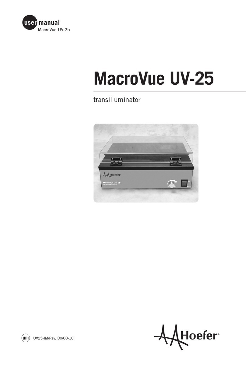 Hoefer MacroVue UV-25 User manual