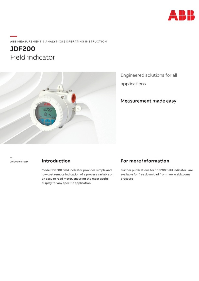 ABB JDF200 Operating	 instruction