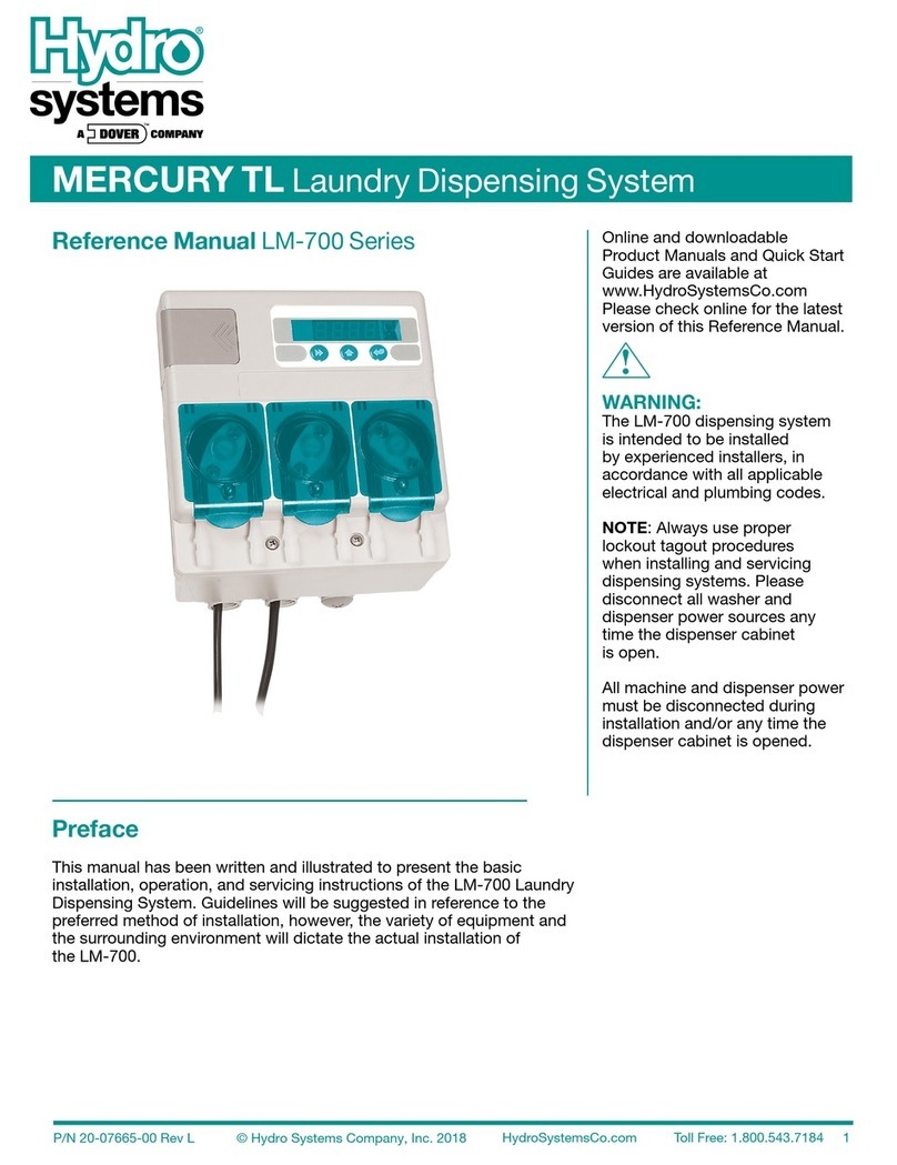 Hydro systems Dover LM-700 Series User manual
