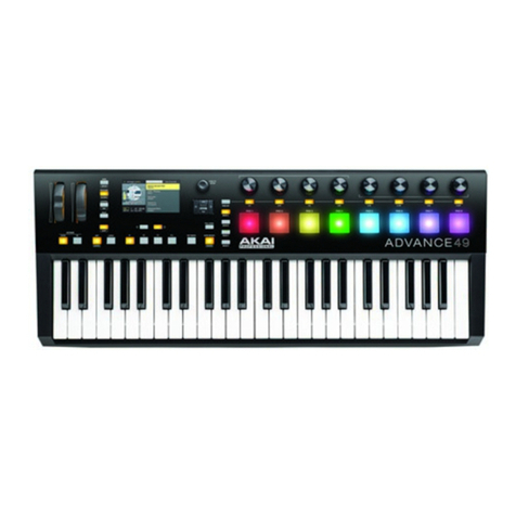 Akai ADVANCE 49 quick start guide