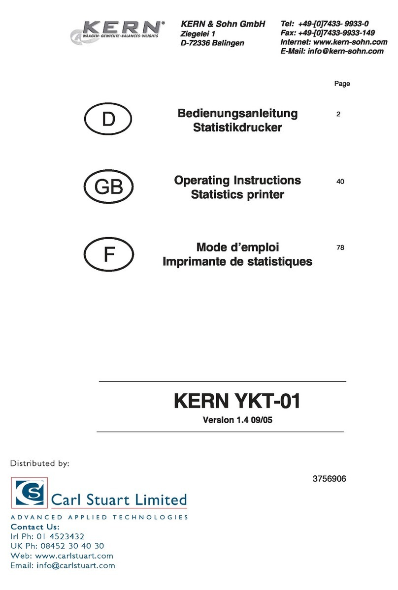 KERN YKT-01 User manual
