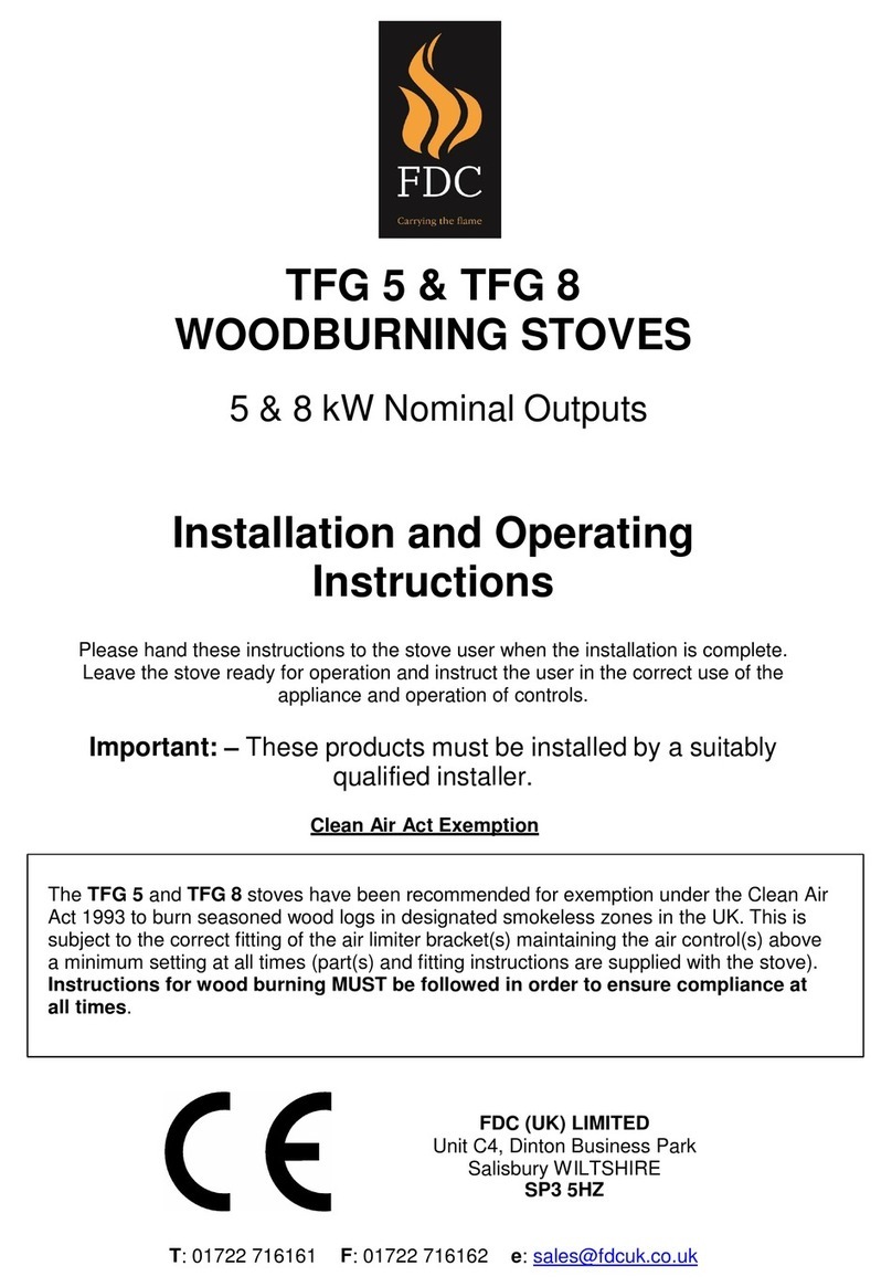 FDC TFG 5 Installation and operating instructions