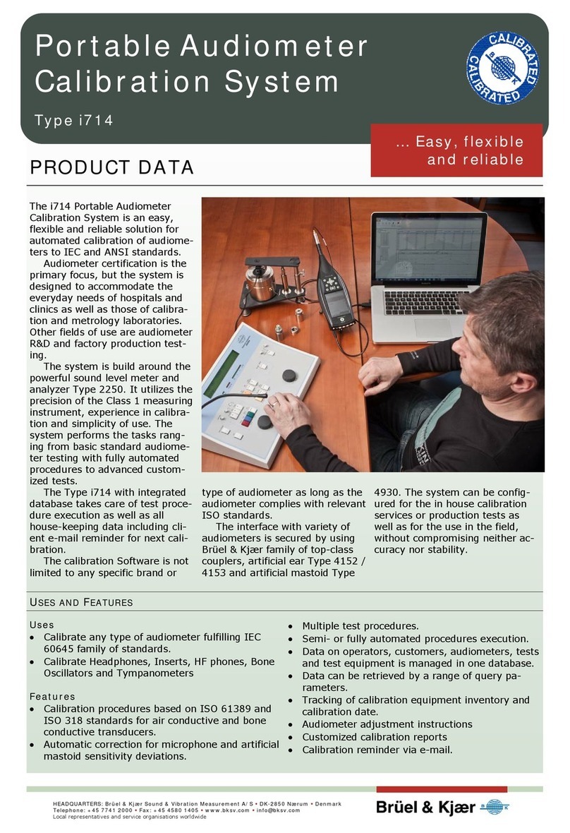Brüel & Kjær i714 Product data