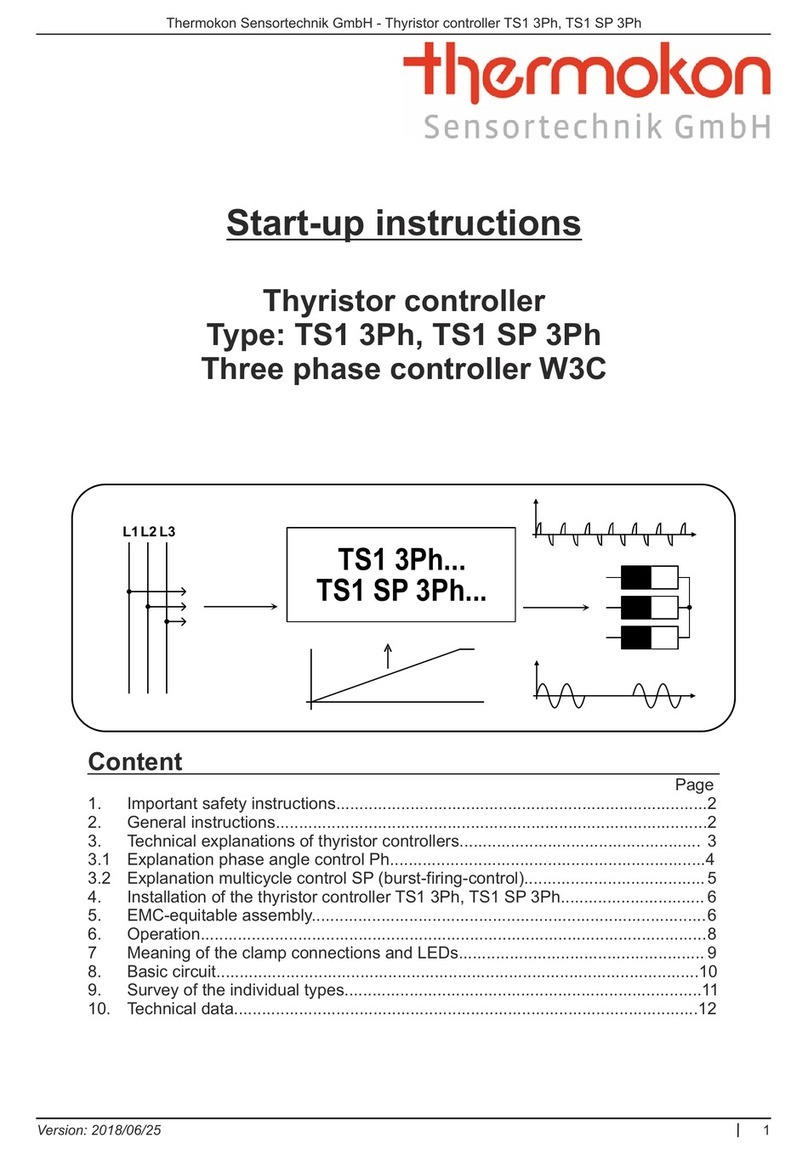 Thermokon TS1 3Ph Series Technical data