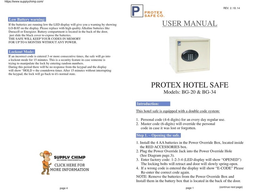 Protex BG-34 user manual