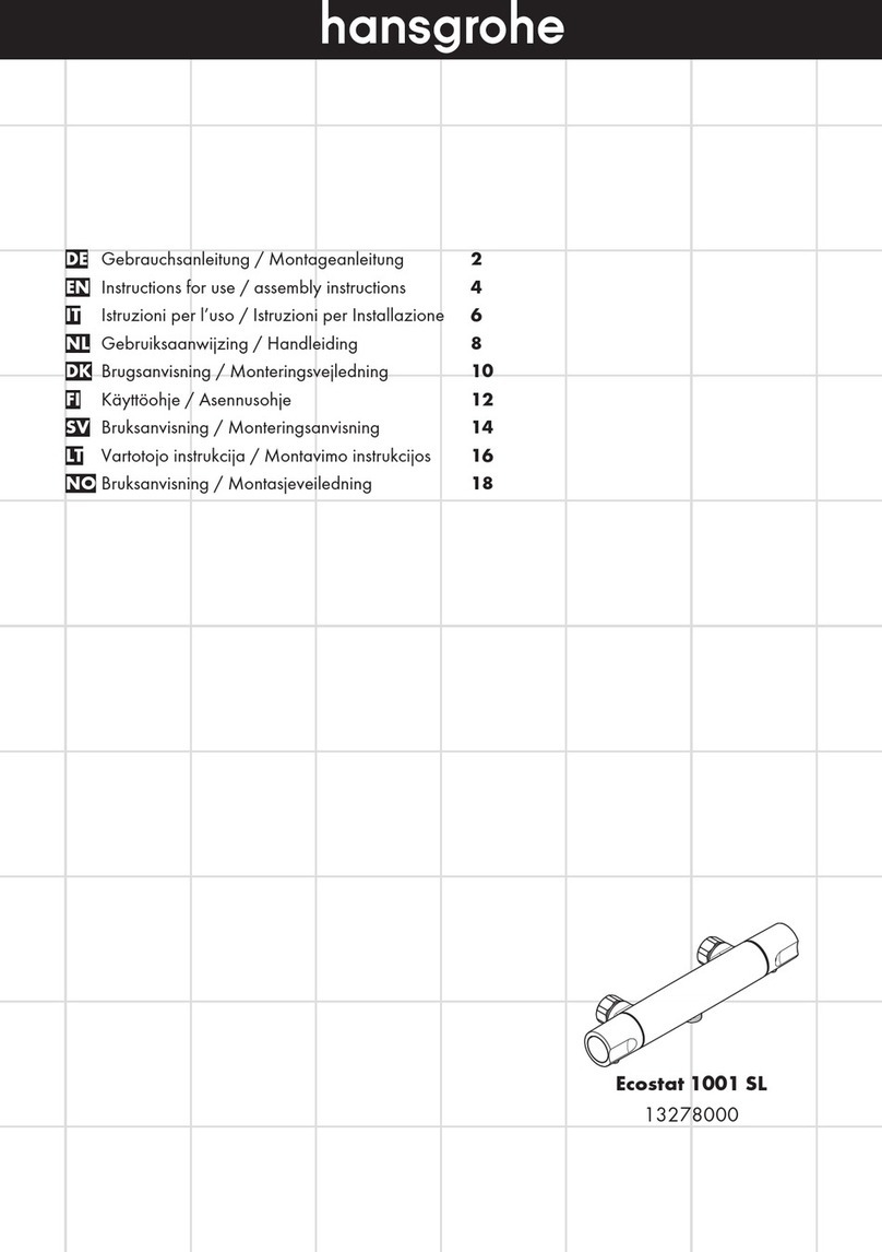 Hans Grohe Ecostat 1001 SL Instructions for use/assembly instructions