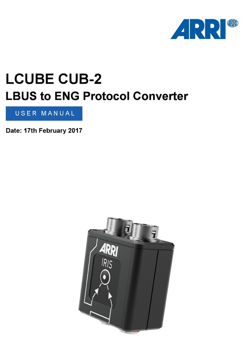 ARRI LCUBE CUB-2 user manual