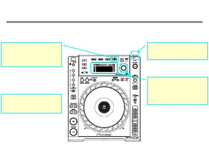 Pioneer CDJ-850 quick start guide