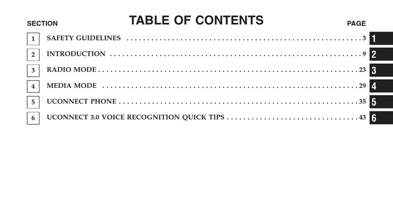 FCA US RADIO 3.0 owner's manual