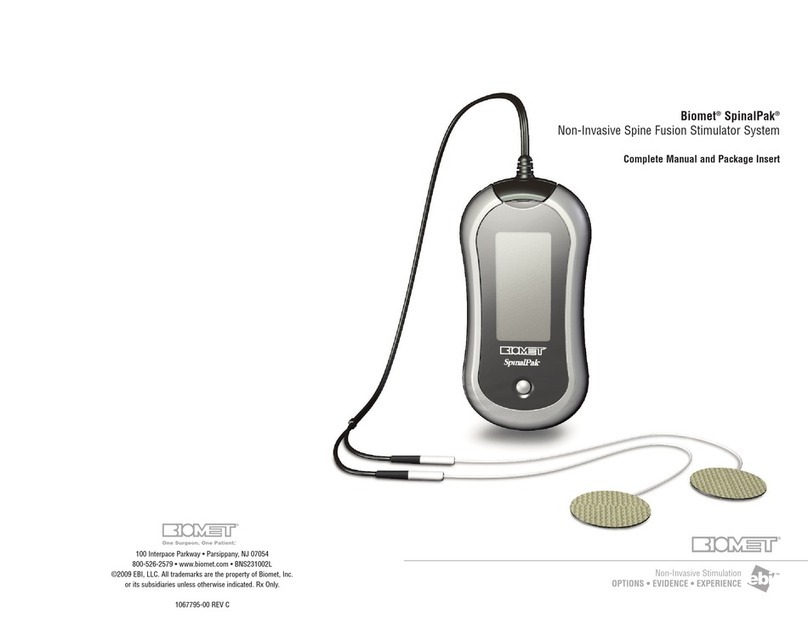 BIOMET SpinalPak Complete Manual and Package Insert