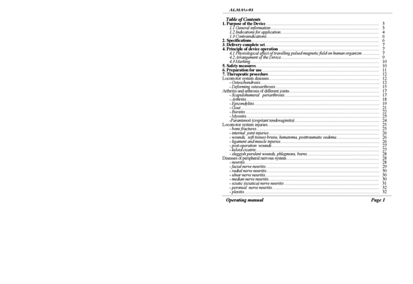 Elamed ALMAG-01 operating manual
