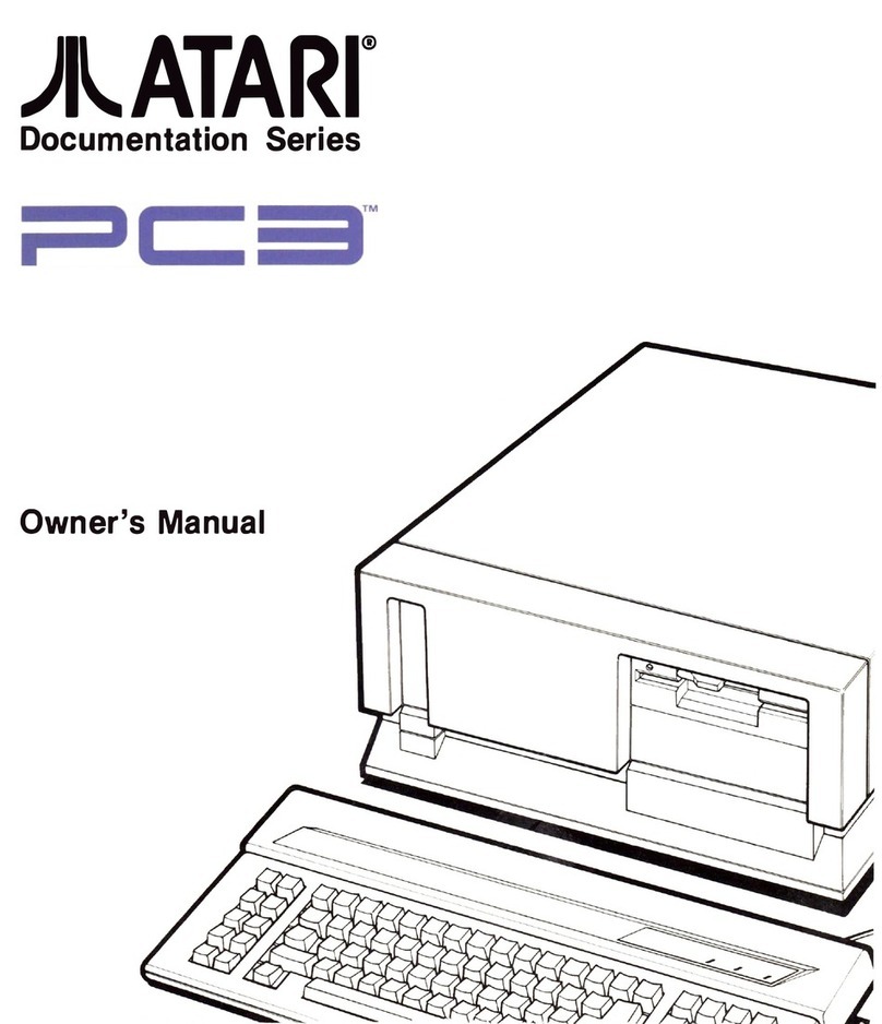 Atari PC3 User manual
