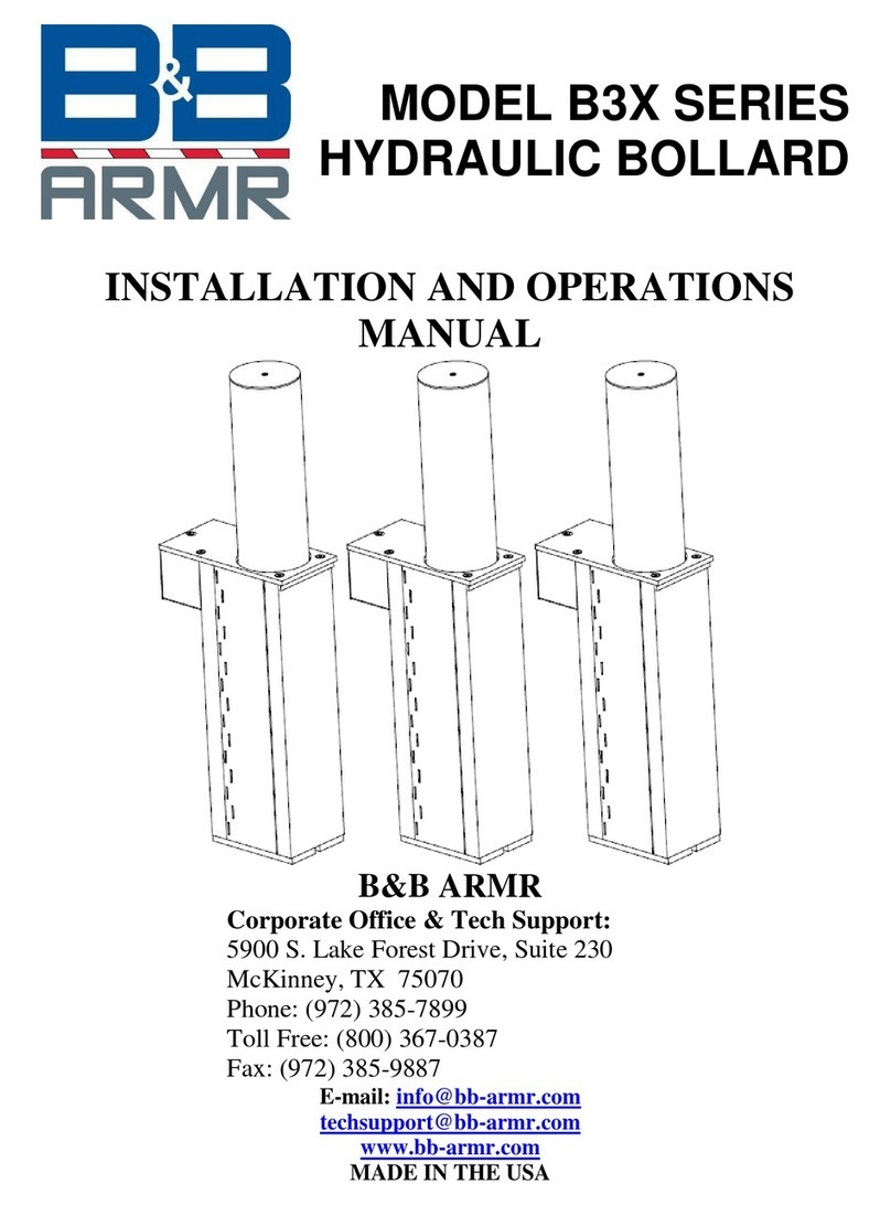 B&B ARMR B3 Series Installation and operation manual