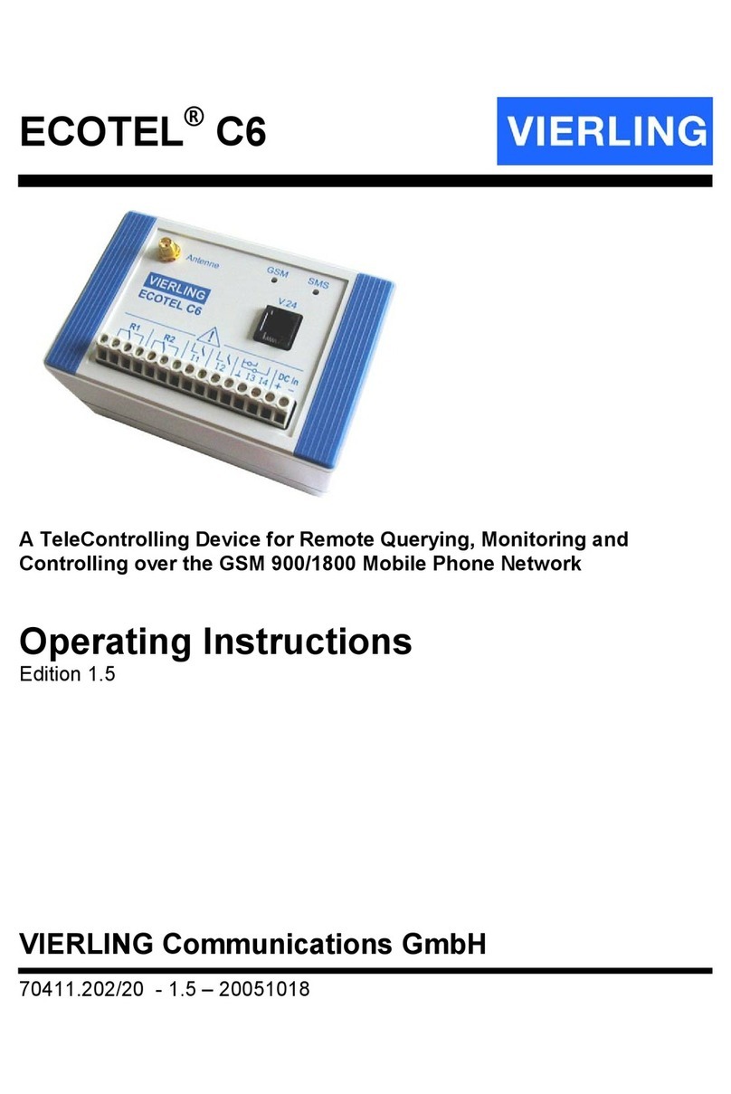 VIERLING ECOTEL C6 operating instructions