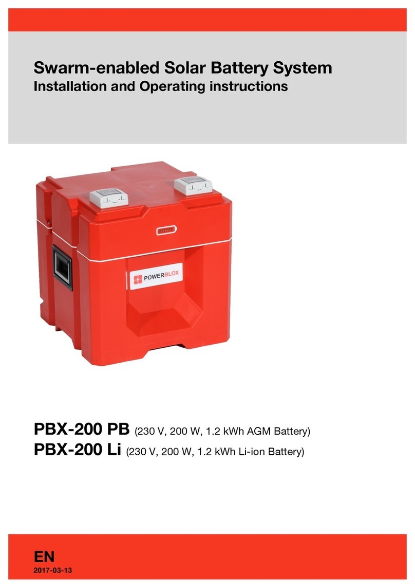 Power-Blox PBX-200 PB Installation and operating instructions