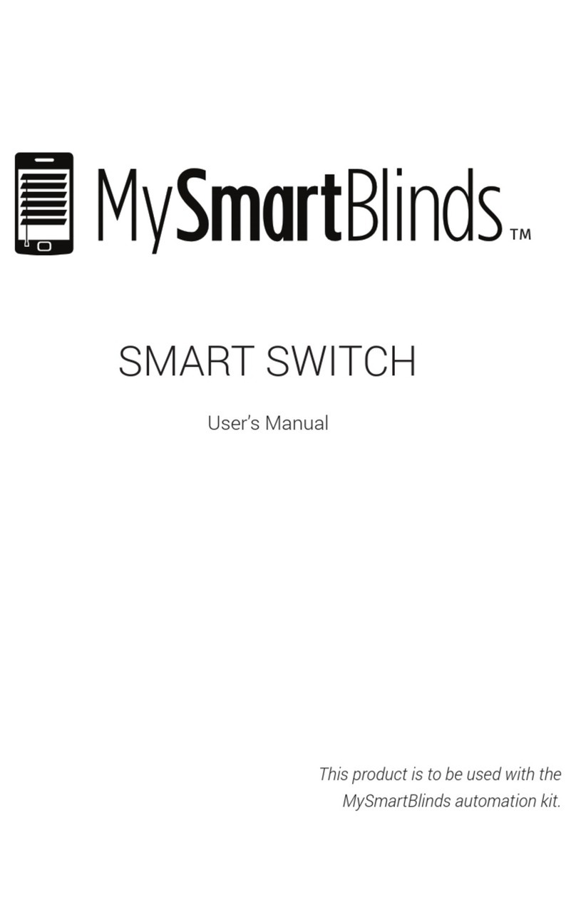 MySmartBlinds Smart Switch User manual