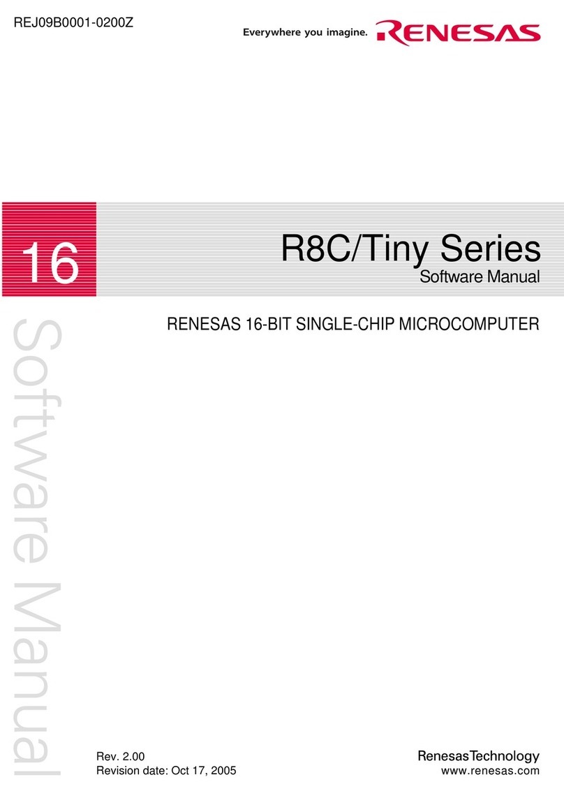 Renesas R8C/Tiny Series Software manual