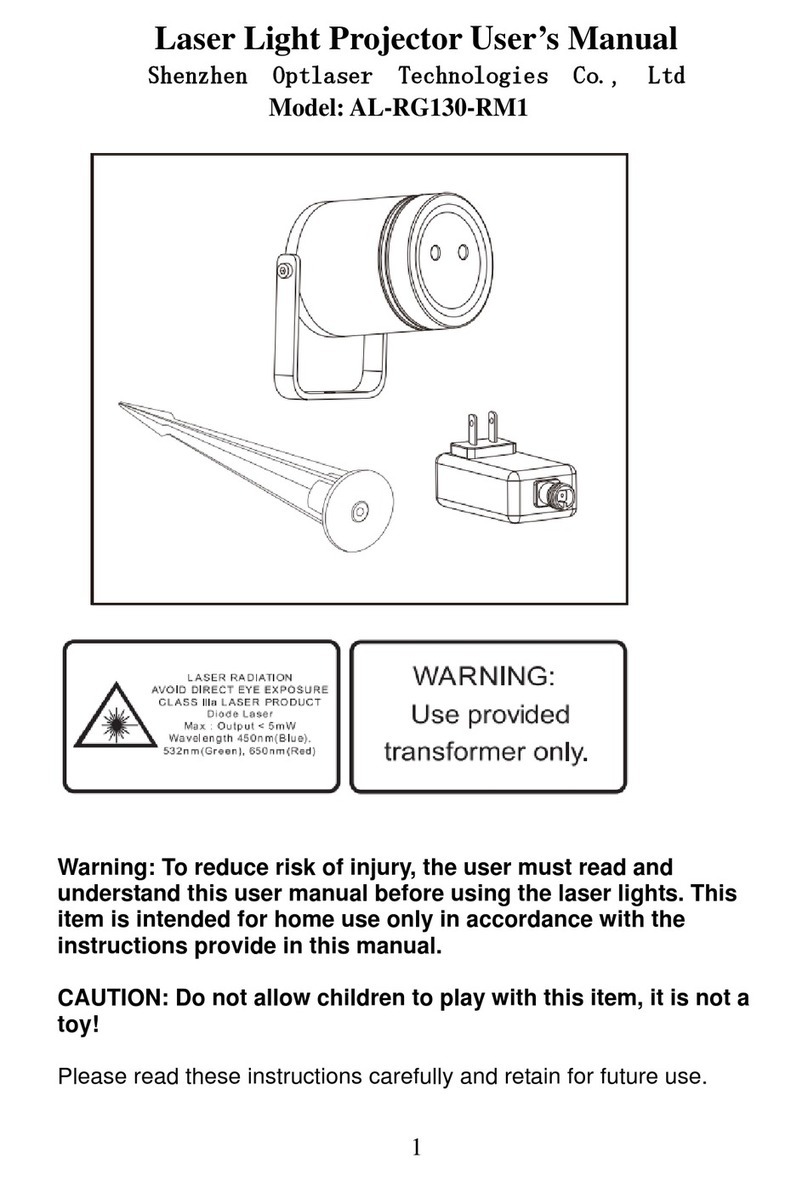 Shenzhen Optlaser Technologies Co., Ltd AL-RG130-RM1 user manual
