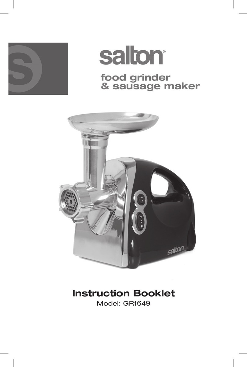 Salton GR1649 Instruction booklet