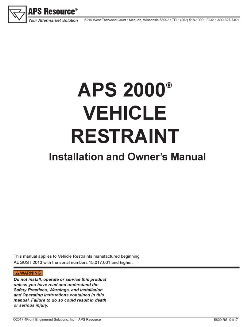 APS 2000 Installation and owner's manual