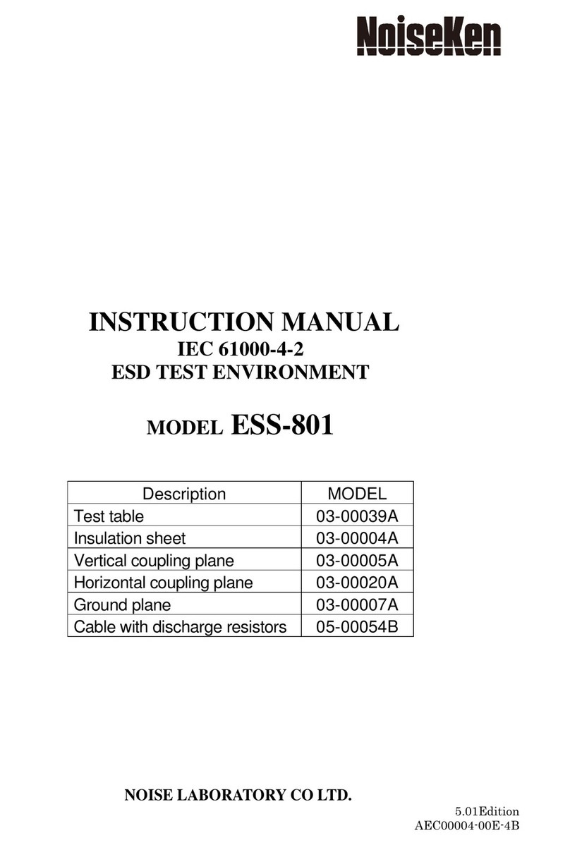 NoiseKen ESS-801 User manual
