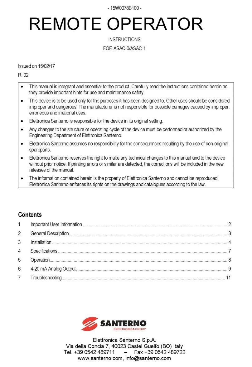Santerno ASAC-0 instruction manual