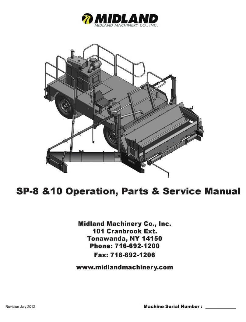 Midland SP-8 Operation, Parts and Service manual