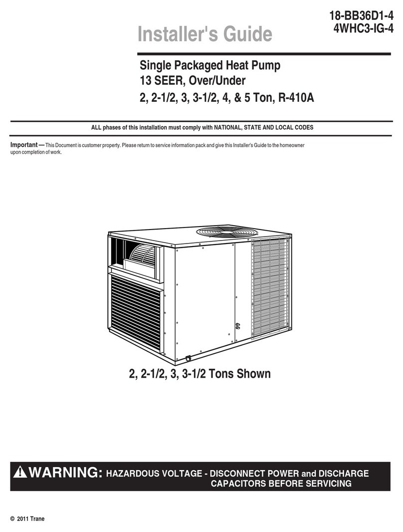 Trane 4WHC3036 Assembly instructions