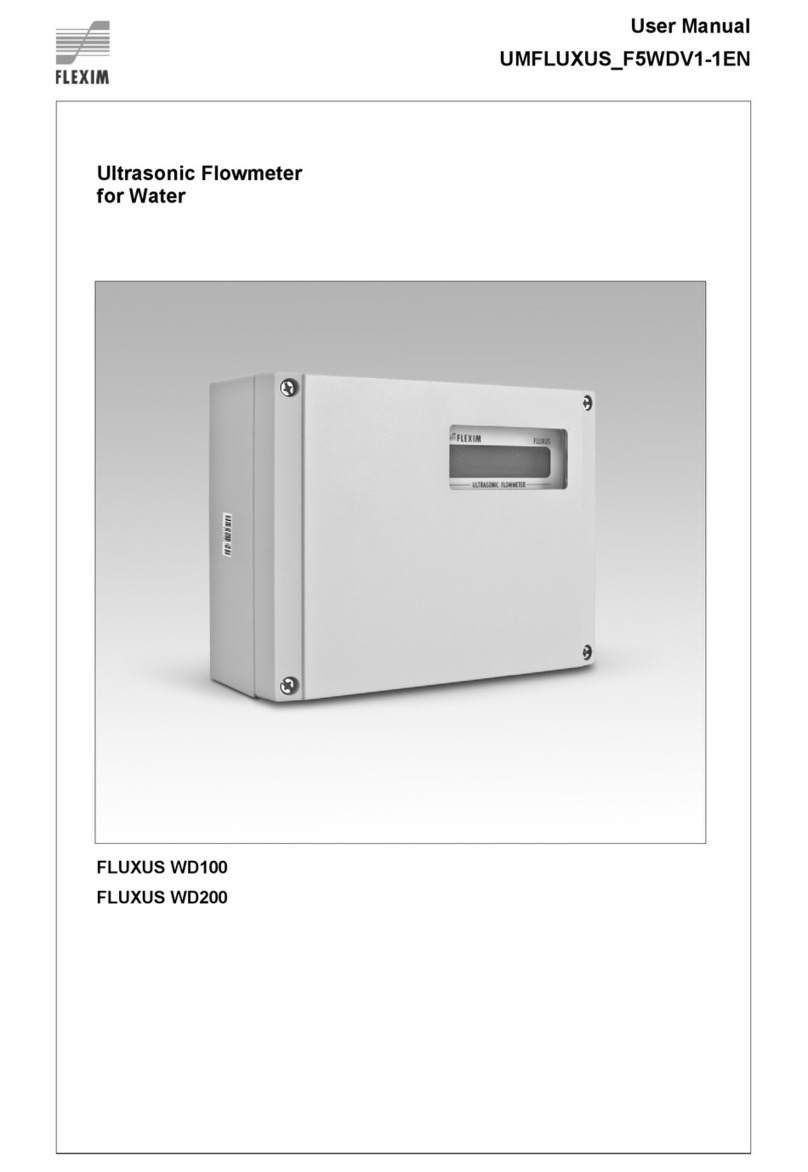 Flexim FLUXUS WD200 User manual