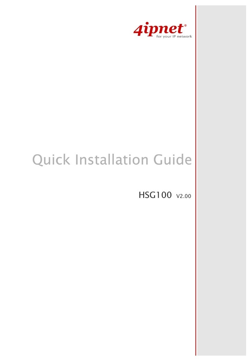 4IPNET HSG100 Quick installation guide