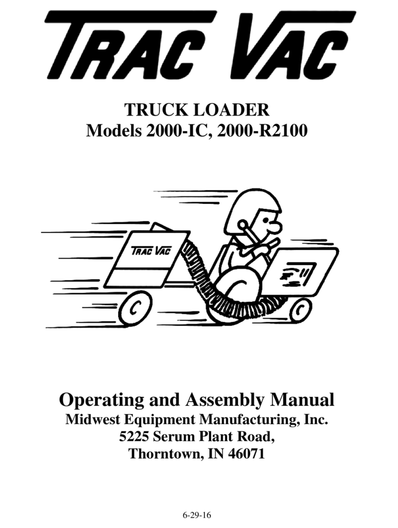 Trac Vac 2000-IC Operating and assembly manual