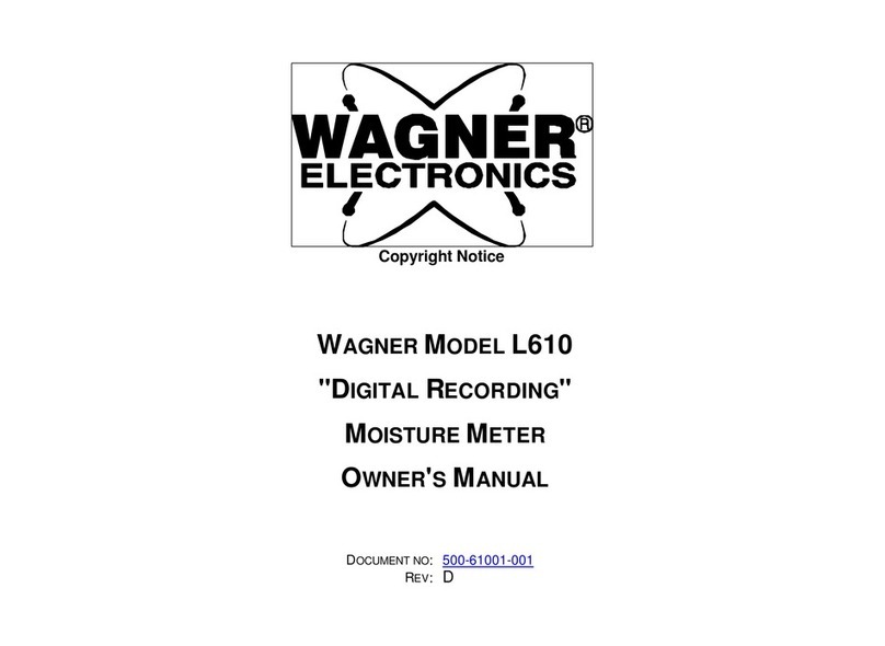 Wagner Electronics L610 User manual