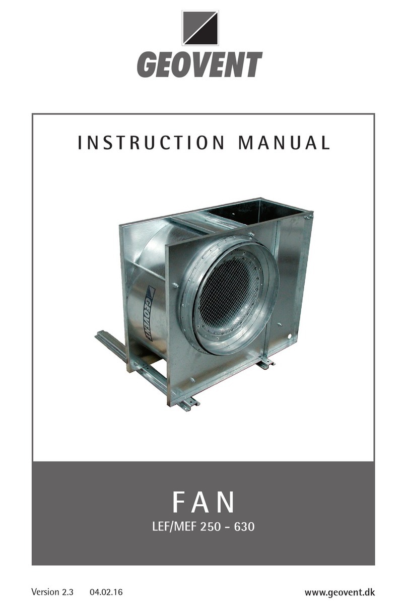 Geovent MEF Series instruction manual