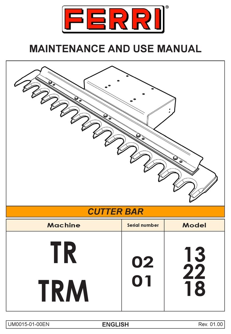 FERRI TR Series Maintenance and use manual