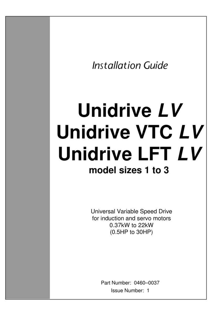 Control Techniques Unidrive LV Series installation guide