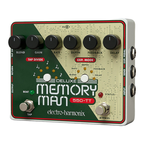 Electro-Harmonix DELUXE MEMORY MAN 550-TT User manual