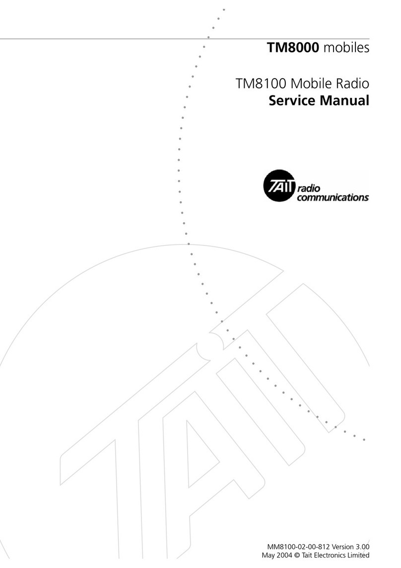 Tait TM8000 Series User manual Tait TM8000 Series User manual