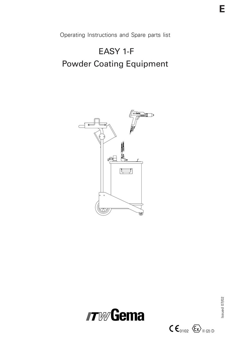 ITW Gema EASY 2-F Operating instructions and spare parts list