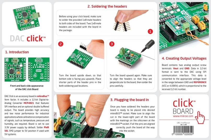 mikroElektronika DAC click User manual