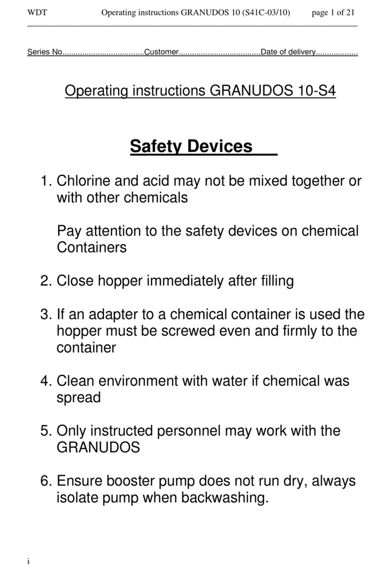 Granudos 10-S4 operating instructions