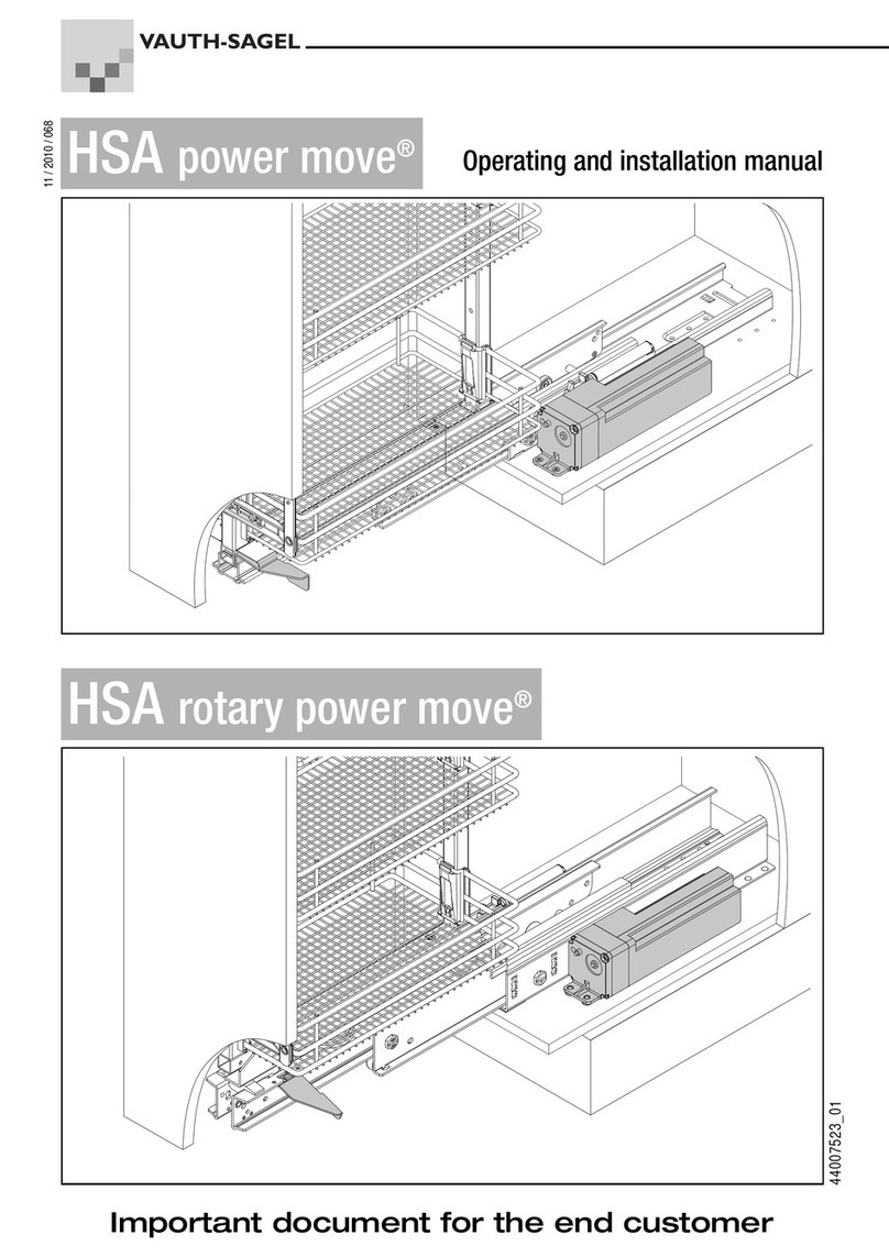 Vauth-Sagel HSA power move OPERATING AND INSTALLATION Manual