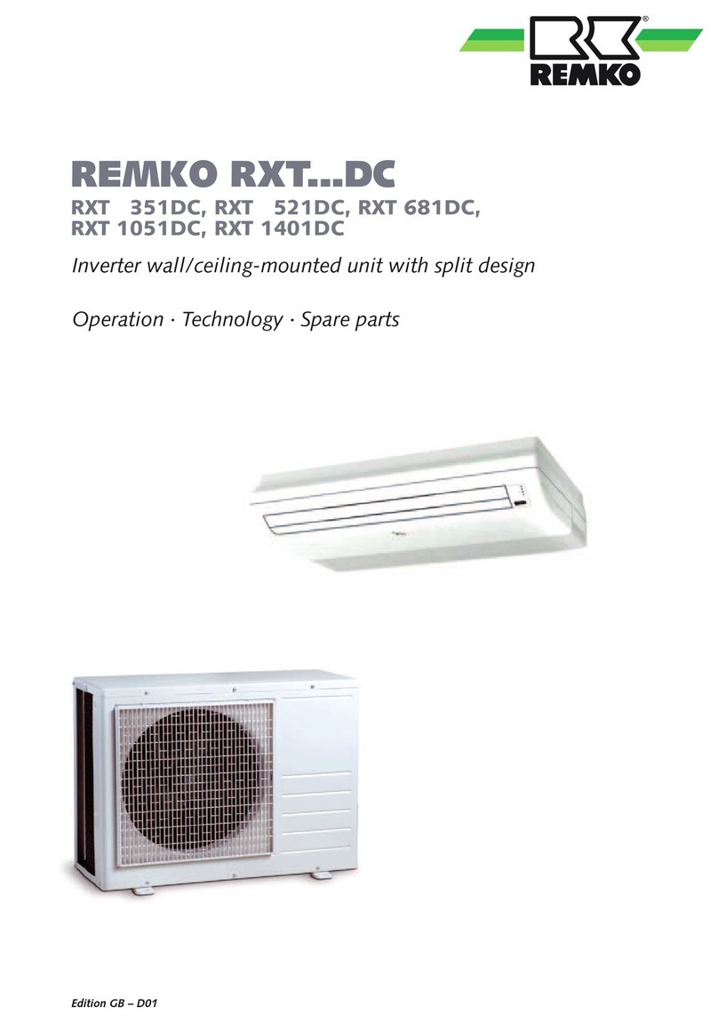 REMKO RXT***DC Series Operation manual