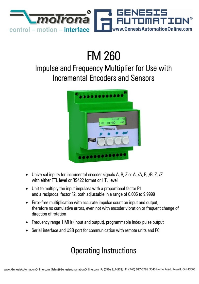 Motrona FM 260 operating instructions