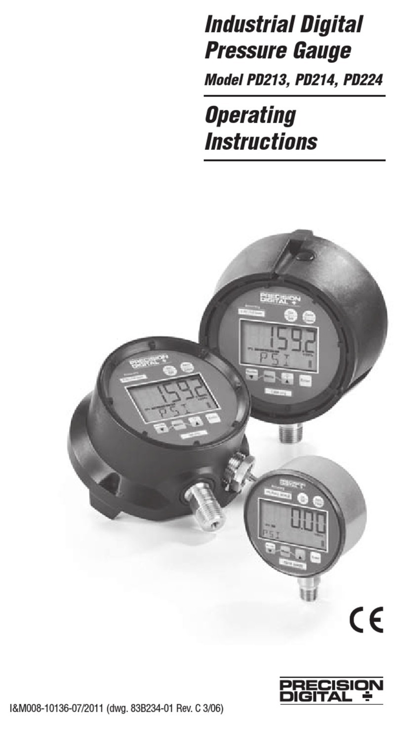 PRECISION DIGITAL PD213 User manual