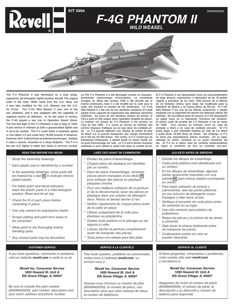 REVELL F-4G PHANTOM II User manual