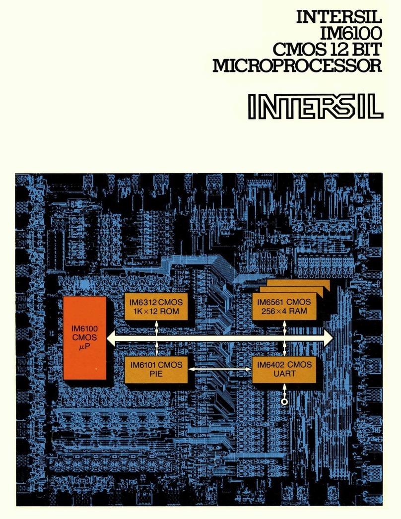 Intersil IM6100 Series User manual