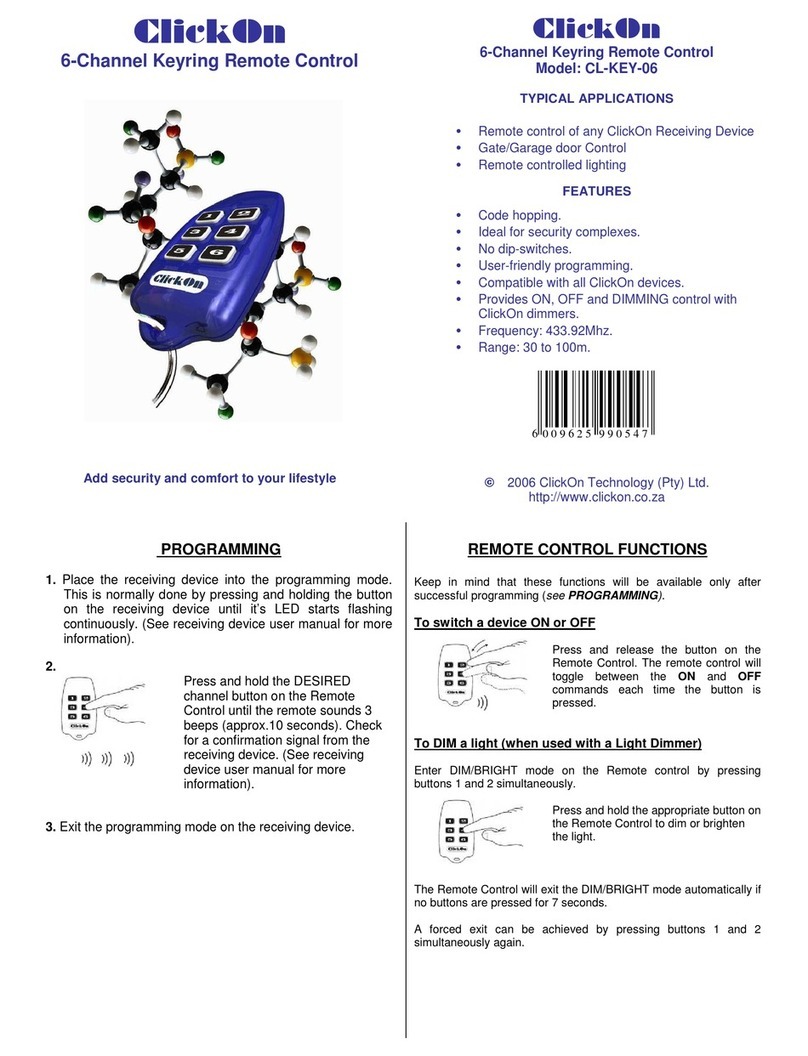 ClickOn CL-KEY-06 quick start guide