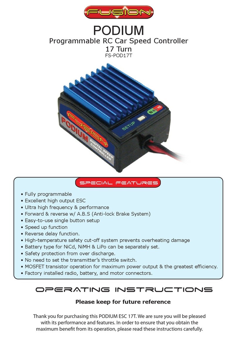 Fusion Podium ESC 17T User manual